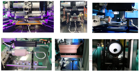 طابعة شاشة زجاجة مسطحة آلة طباعة شاشة LED UV Curing