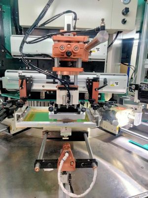 4 ألوان حاوية آلة طلاء الشاشة الأشعة فوق البنفسجية لون 70 قطعة / دقيقة