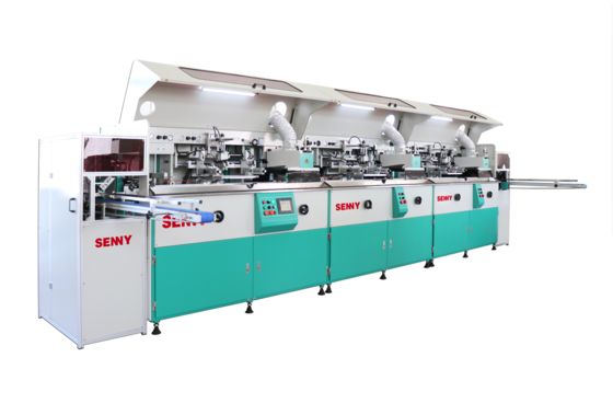 Automatic Linear Screen Printing Machine for Plastic Bottles with Plasma Surface Treatment and Labeling Function