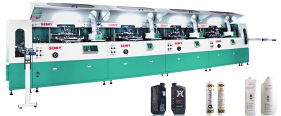 1-8 Colors Plastic Bottle Automatic Linear UV Printing Machine 85 Pcs/Min