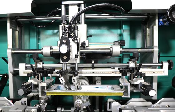 4 ألوان معدات طباعة الشاشة الأوتوماتيكية ، طابعة الشاشة الدوارة SGS 50pcs / Minute