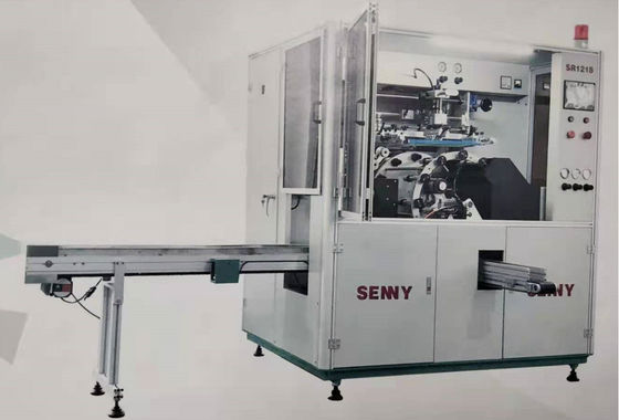 5000 قطعة / ساعة آلة طباعة الشاشة الأوتوماتيكية بالكامل 250x150mm للغطاء
