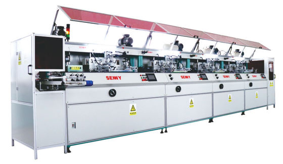 6000pcs / Hr 12 لون زجاجة آلة طباعة الشاشة الحريرية شهادة CE
