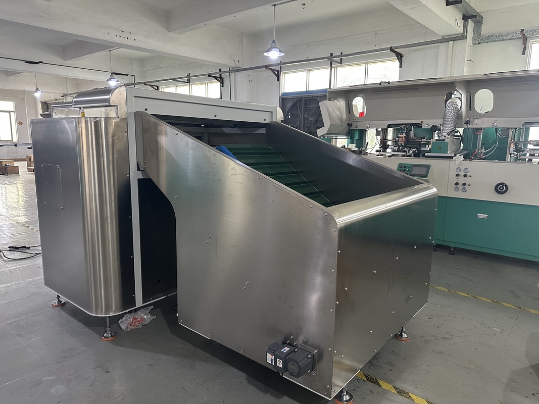 طابعة شاشة زجاجات أوتوماتيكية بالكامل للحاويات الأسطوانية 100 قطعة/دقيقة