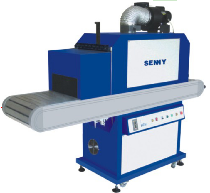 آلة معالجة الأشعة فوق البنفسجية UV200RF لحاويات البلاستيك مع حزام من الفولاذ المقاوم للصدأ