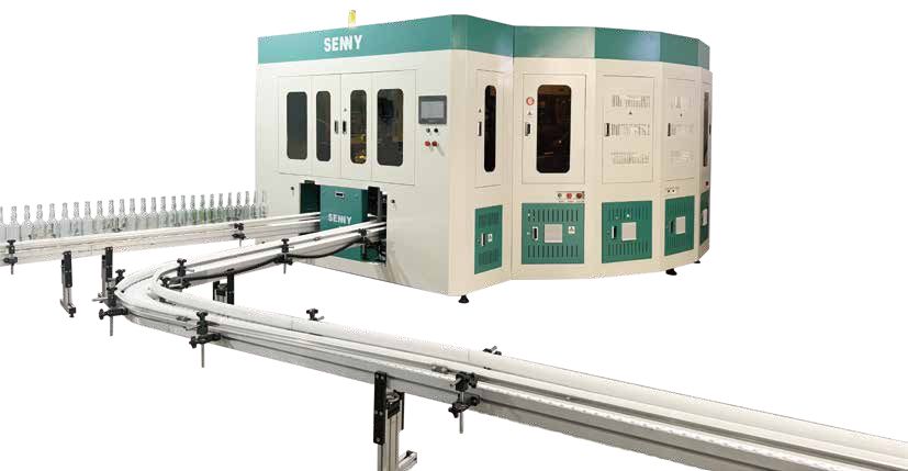 زجاجة زجاجية آلة طابع ساخن 6 ألوان آلة طباعة الشاشة IR + UV