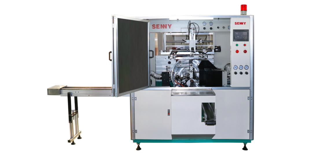 1-Color 60 Pcs/Min Round Tube Automatic  UV Printing Machine For Eyebrow Pencil And Syringe