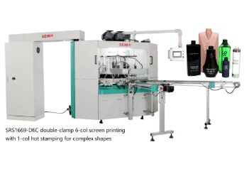 6 محطة 25 قطعة/دقيقة آلة طباعة الشاشة متعددة الألوان أيزو للقبعة