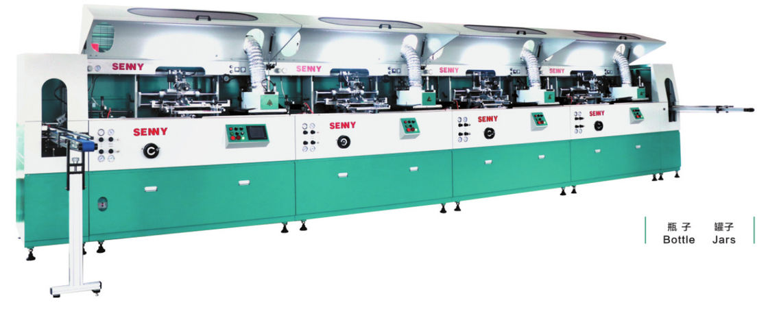 OEM 6000pcs/Hr 8 ألوان آلة الطباعة الشاشة للحاوية